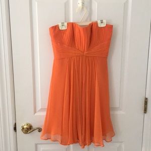 short orange dress! worn once, 5 years ago.